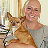 Antje Eckert, Hundehalterin aus Unteruhldingen, mit Sandy. Bild: Christiane Keutner