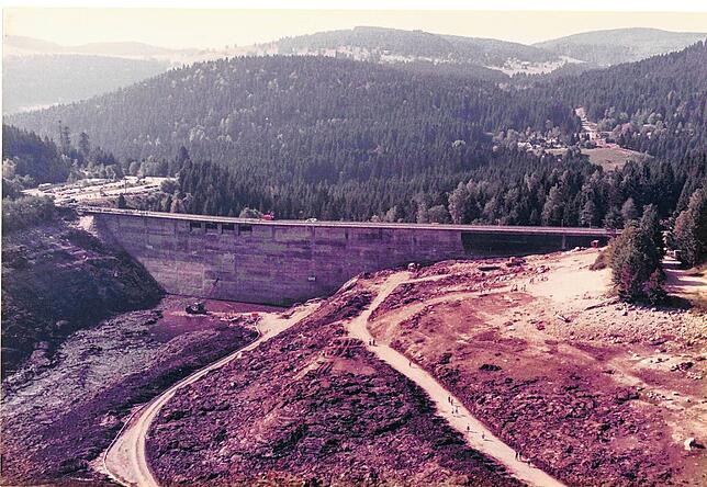 Bild 9: Faszinierende Bilder: so sah der leere Schluchsee 1983 aus