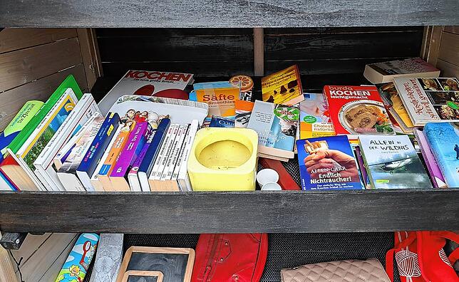 Vor allem Bücher finden den Weg von einem Besitzer zum nächsten.