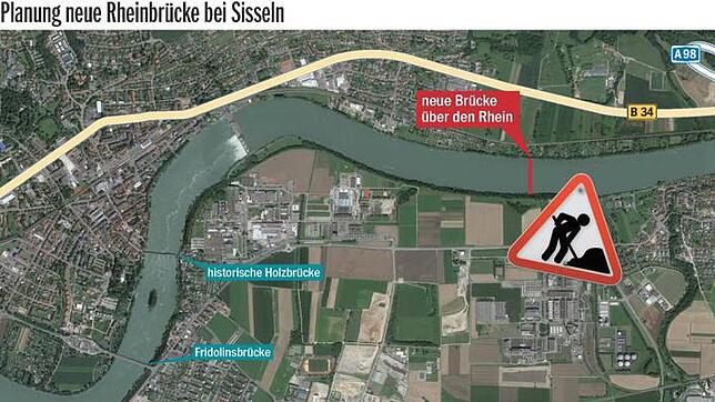 Bild : Neue Brücke im Gespräch: Deutsche und Schweizer Behörden verhandeln