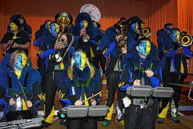 Heimvorteil: das Gugge-Ensemble Todtmoos gab richtig Gas bei der Gugge-Garde-Gaudi-Night.