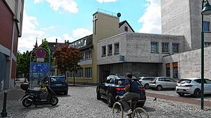 An dieser Stelle in der Schwenninger Innenstadt könnte sich demnächst etwas ändern: Die nördliche Einfahrt zur Friedrich-Ebert-Straße, ...