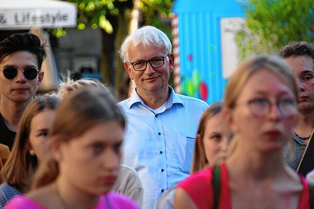 Jürgen Resch von der Deutschen Umwelthilfe, hier als Teilnehmer einer Demonstration von „Fridays for future“ in Überlingen, ...