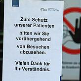 An den SRH-Krankenhäusern ist wegen des Corona-Virus der Besucherverkehr stark eingeschränkt.