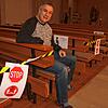 Kooperator Martin Ramminger zeigt den Stand der Vorbereitungen eine Hygiene-Schutzkonzeptes in der Kirche St. Marien. Die Anzahl der ...