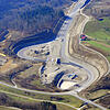 Das Luftbild vom Februar zeigt die Anschlussstelle der A 98.5 in Rheinfelden Minseln.