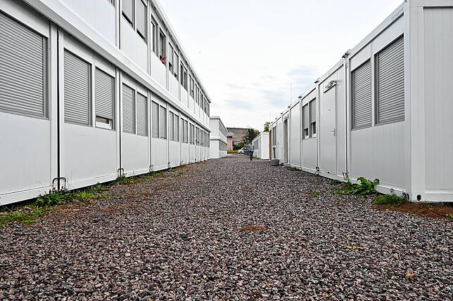 Die Gemeinschaftsunterkunft in der Badstraße in Tiengen ist die größte im Landkreis Waldshut. Bild: Rasmus Peters
