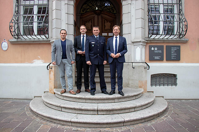 Beim jährlichen Sicherheitsgespräch tauschten sich Polizei und Stadtverwaltung zum Thema Kriminalität und Verkehrsvergehen aus (von ...