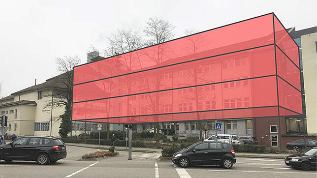 So oder so ähnlich: Das Waldshuter Spital sollen einen dreigeschossigen Interimsanbau erhalten. Er soll auf Stelzen über dem ...