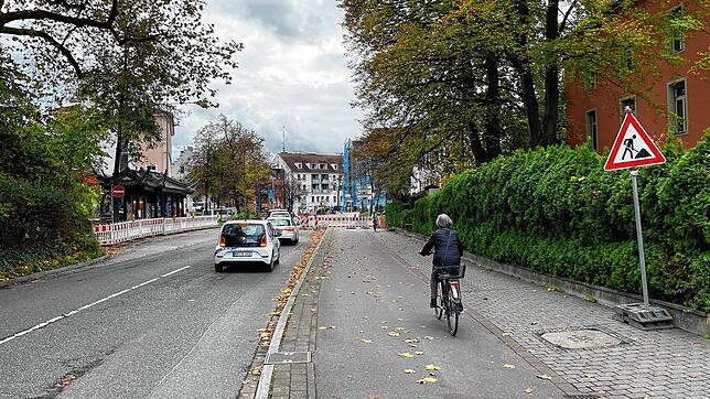 Der Radweg an der Konzilstraße, auf dem sich der Unfall am 2. November ereignete.