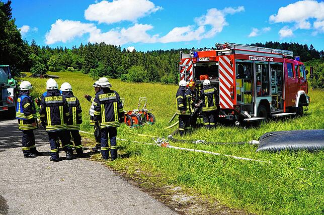 Bild 19: Bilder der Waldbrandübung der Feuerwehr Tengen
