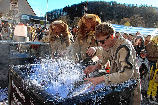 Bild 4: Kleggau-Narrentreffen: Tausende Narren begeistert vom Umzug - Bilder