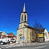 Die evangelische Melanchton-Kirche in Stockach: Die Stockacher Gemeinde will mit den Gemeinden aus Ludwigshafen und ...
