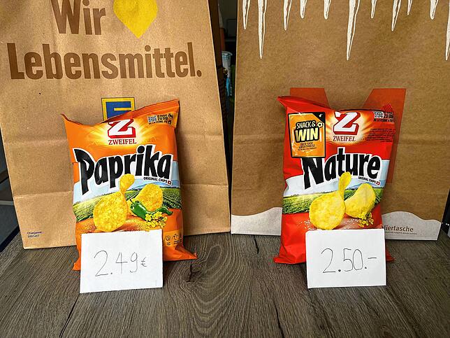 Die Schweizer Chips kosten in Deutschland gleich viel wie in ihrem Ursprungsland.