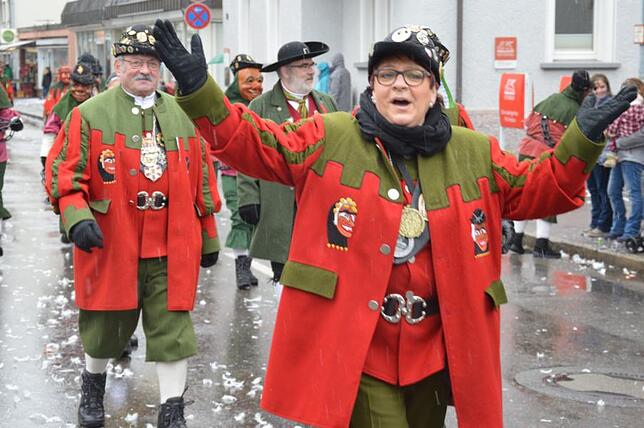 Bild 18: Bilder vom Narrensprung beim Ringtreffen des Alemannischen Narrenrings (Teil 2)