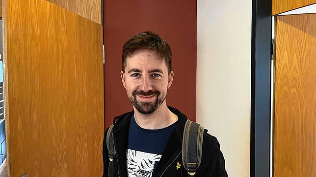 Lehrer Dominik Sauter konnte bereits am Vortag mit seiner neunten Klasse den Projekttag erleben. Für ihn war das Projekt ein Testlauf, ...