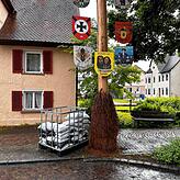 Überall wurden in Mengen Sandsäcke für den Notfall deponiert.