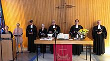 Pfarrer Wieland Bopp-Hartwig, Pfarrerin Nicole Otte-Kempf, Dekan Markus Wagenbach, Ulrike Grether, Prälat Marc Witzenbacher, ...