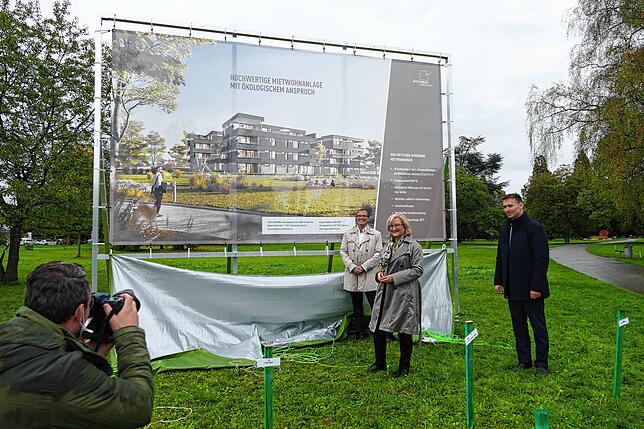 Der Entwurf des Neubaus am Park.