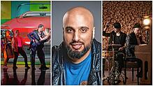 Eine Musical-Show, Kabarett mit Abdelkarim oder ein Jazz-Abend (von links): Es gibt eine bunte Mischung an Veranstaltungen in der Region.