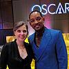 Maria Brendle mit Will Smith beim Oscar-Lunch. Der Filmstar sei genauso nett wie im Fernsehen.