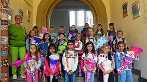 In die Klasse 1a der Murgtalschule sind 19 Kinder eingeschult worden. Klassenlehrerin ist Dagmar Beese.