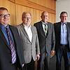 Verstärkung an der Spitze der Rehaklinik: Bürgermeister Alexander Guhl, Geschäftsführer Peter Mast (v.l.) und der ärztliche Direktor ...