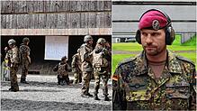 Links: Reservisten der Bundeswehr auf der Standortschießanlage der Pfullendorfer Staufer-Kaserne. Vier Tage dauerte ihre jüngste Übung. ...