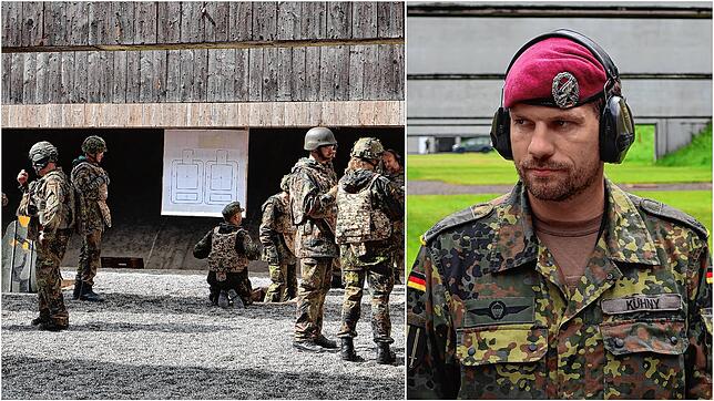 Links: Reservisten der Bundeswehr auf der Standortschießanlage der Pfullendorfer Staufer-Kaserne. Vier Tage dauerte ihre jüngste Übung. ...