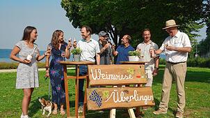 Freuen sich gemeinsam auf die zweite Auflage der Überlinger Weinwiese (von links): Viola Kress, Nicole Stegmann und Jürgen Jankowiak von ...