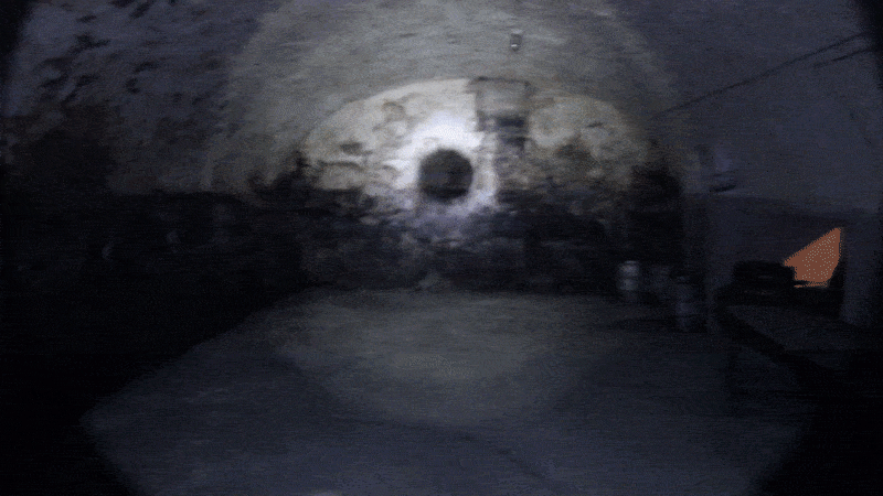In diesem Keller unter dem Jägerhaus war ein Zugang zum Stollensystem unter dem Hubenloch geplant.
