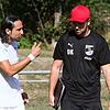 Matchplan gesucht: Der neue Trainer Danijel Kovacevic (rechts) und sein spielender Co-Trainer stehen mit dem VfB Waldshut beim FC ...