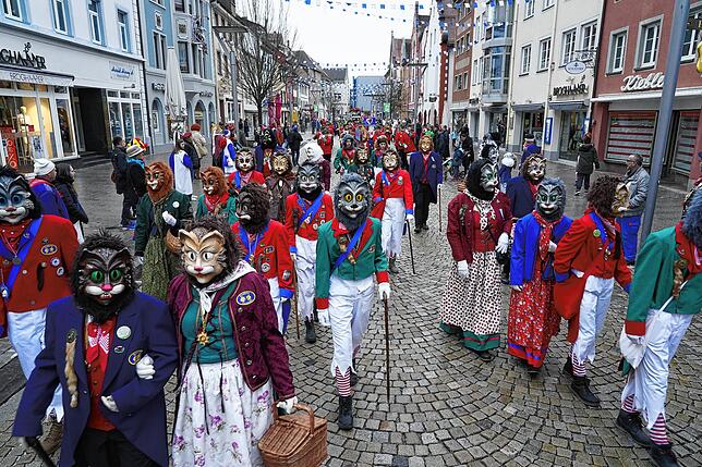 Bild 14: Bilder-Story: So ist die Katzenmusik am Fasnet-Montag in die Stadt einmarschiert