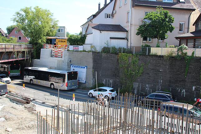 Blick in die "Millionenschlucht" in Friedrichshafen.