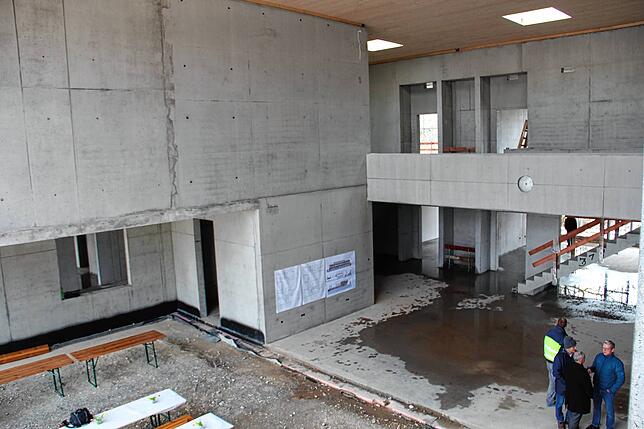 Bild 1: Neubau der Radolfzeller Realschule nimmt Formen an