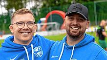 Das neue Trainer-Duo der HFV-Fußballerinnen: Daniel Barth (links) und Domenico Meranda.