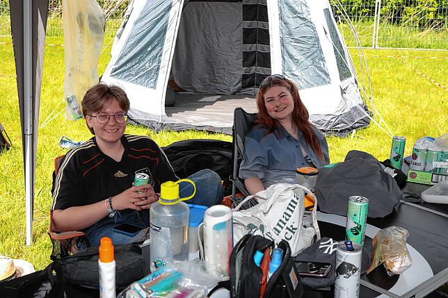 Bild 4: Die Camper sind da und stimmen sich aufs Campus-Festival 2024 ein
