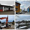 Das Feuerwehrhaus in Winterspüren, die Baulücke an der Grundschule, die Baustelle an der Goethestraße und das Regenüberlaufbecken an der ...