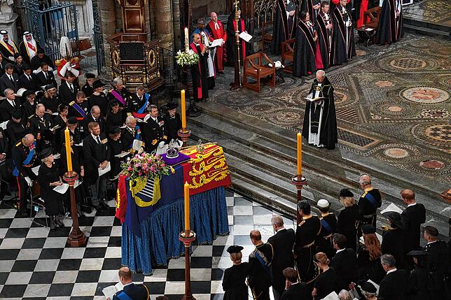 Der Erzbischof von Canterbury, Justin Welby, spricht beim Staatsakt
