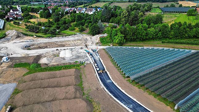 Bild 6: Aktuelle Drohnenfotos: So sieht es auf der Baustelle an der gesperrten „Müllstraße“ aus