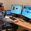 Johannes Schöllhorn von der AID &ndash; Autoimmun Diagnostika GmbH in Straßberg lernte mehrere Studierende in Videomeetings kennen.