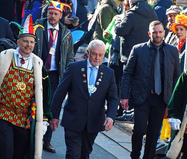 Wolfgang Kubicki beim Umzug durch Stockach.