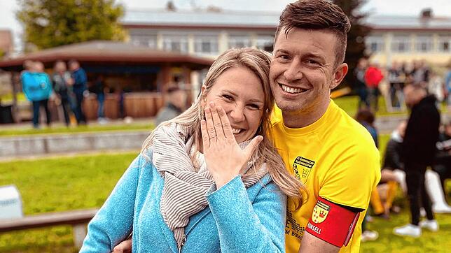 Marc Honsell mit seiner Partnerin Caroline.