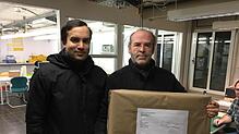 Dickes Paket mit vielen Ideen: Im Januar reichten Levin (links) und Heinrich Stracke ihre Bewerbung für die Ausrichtung des ...