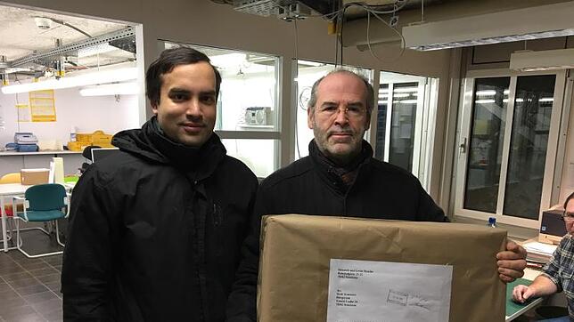 Dickes Paket mit vielen Ideen: Im Januar reichten Levin (links) und Heinrich Stracke ihre Bewerbung für die Ausrichtung des ...
