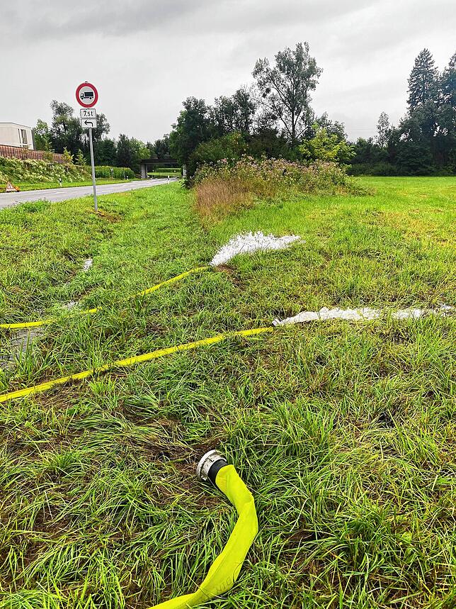 Bild 7: Eindrücke von den Überflutungen durch Starkregen in Radolfzell