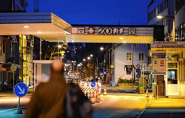 Einer der Grenzübergänge zwischen Konstanz und Kreuzlingen.