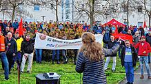 Bild : Bilder vom  IG-Metall-Protest für mehr Lohn