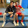 David Schopper (links) und Berkay Yilmaz stehen im DFB-Pokal-Finale der Junioren.