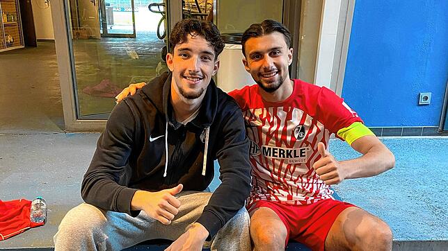 David Schopper (links) und Berkay Yilmaz stehen im DFB-Pokal-Finale der Junioren.